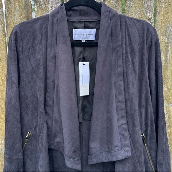 NWT Cupcakes & Cashmere Mackenzie Draped Front Jacket Sz S - Picture 6 of 14